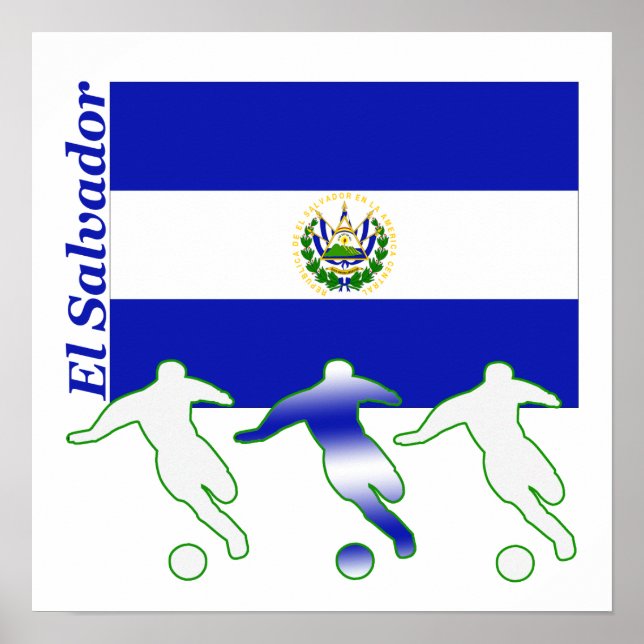 Poster Joueurs de football - El Salvador (Devant)