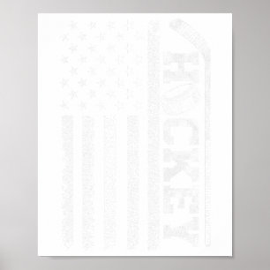 Poster Joueurs de hockey sur glace patriotes amateurs de