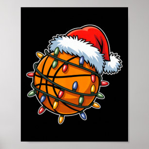 Poster Joueurs de squelette drôles Lumières de Noël Chape
