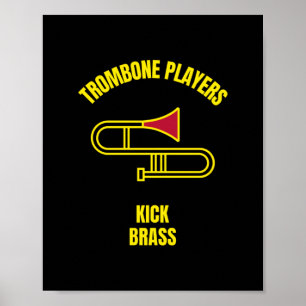 Poster Joueurs de Trombone en laiton