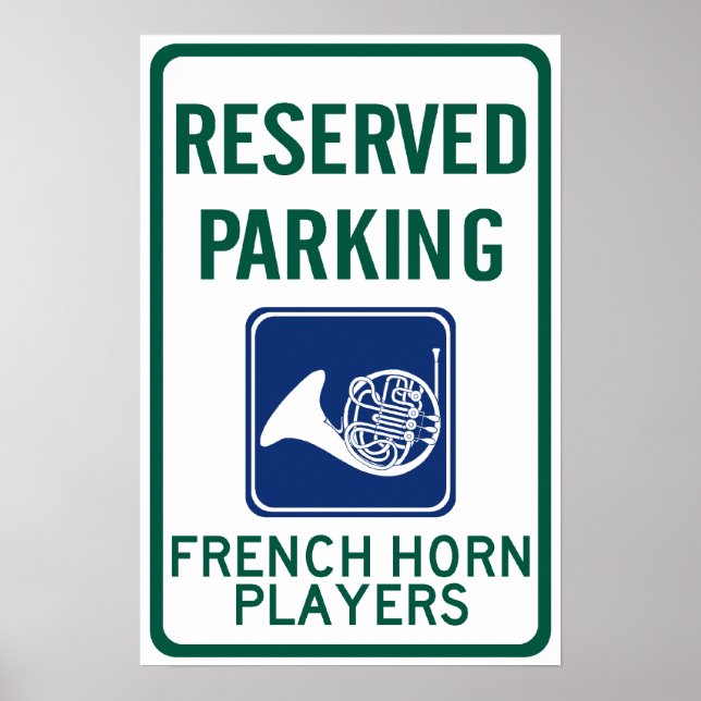Poster Joueurs Français Horn Parking (Devant)