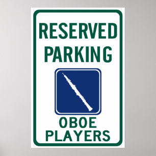 Poster Joueurs Oboe Stationnement