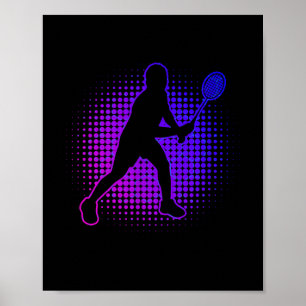 Poster Joueuse Badminton Badminton Womens Squash Shuttle