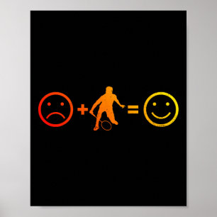 Poster Joueuse de badminton féminin de squash