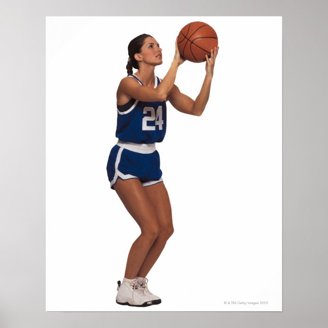 Poster Joueuse de basket-ball (Devant)