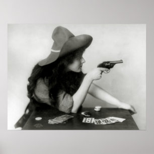 Poster Joueuse de cow-girl : 1912