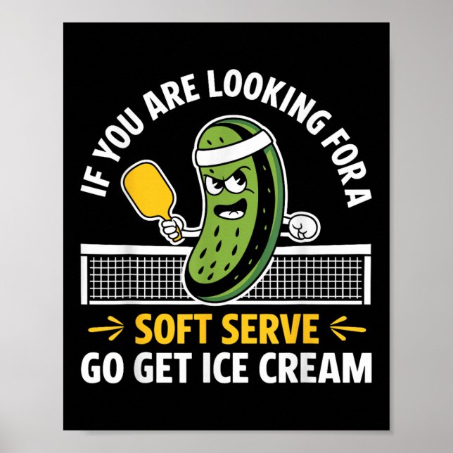 Poster Joueuse de Pickleball Louveur de paddleball Hommes (Devant)