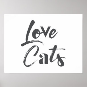 Poster Joueuse, joyeuse, moderne, design mignon de Love C