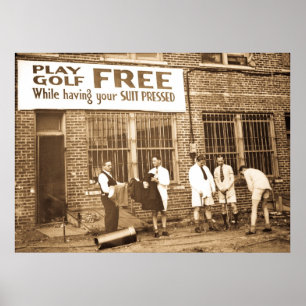 Poster Jouez Au Golf Gratuitement (Tout En Tenant Votre C