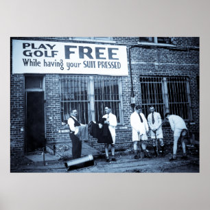Poster Jouez Au Golf Gratuitement (Tout En Tenant Votre C