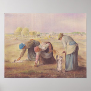 Poster Jouez avec les chat Jean-François Millet