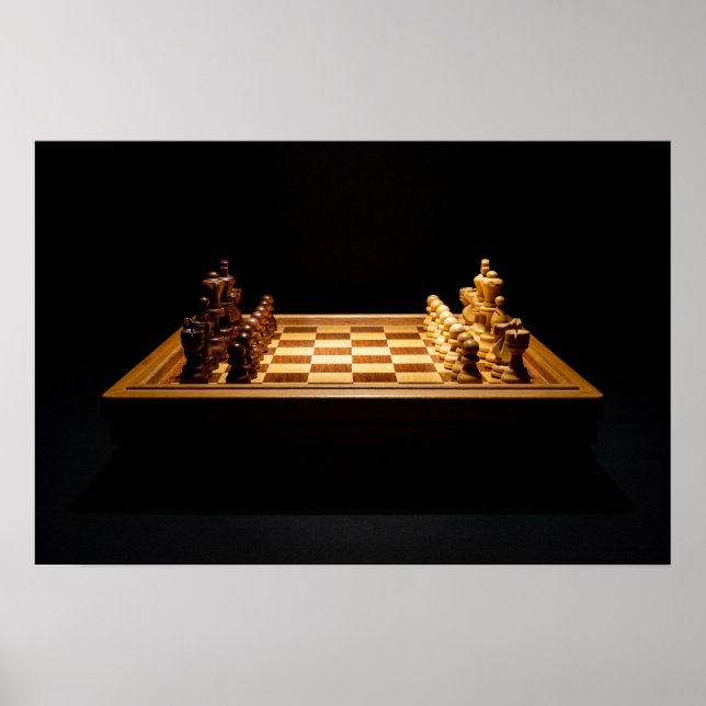Poster Jouons aux échecs (Devant)