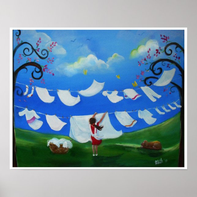 Poster Jour de blanchisserie (Devant)