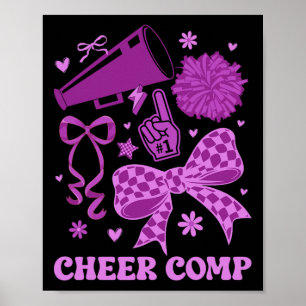 Poster Jour de comp de cheerleader Jour de compétition de