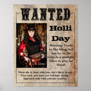 Poster Jour de Holli d'affiche Recherchée