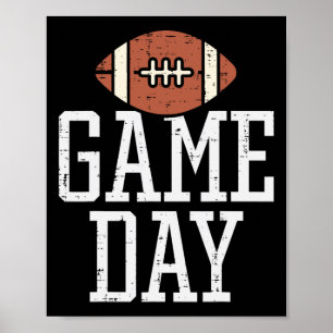 Poster Jour de jeu Joueur américain de football Coach Hom