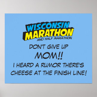 Poster Jour de la course du Marathon du Wisconsin
