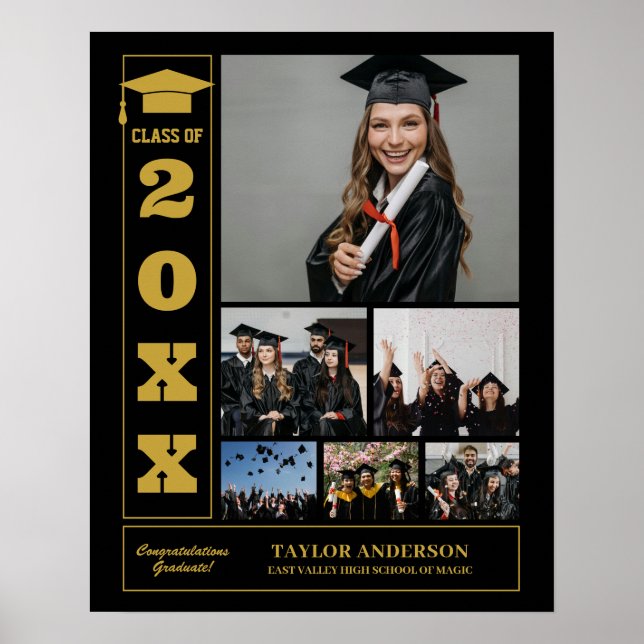 Poster Jour de la Graduation Classe supérieure de photo C (Devant)