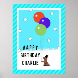 Poster Jour de la marmotte Anniversaire