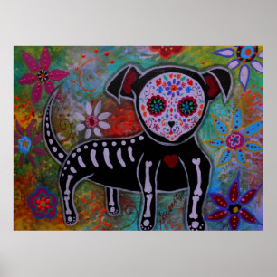 Poster Jour de la Peinture de Chihuahua Morte