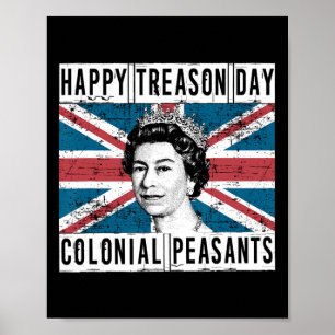 Poster Jour de la trahison 4 juillet britannique