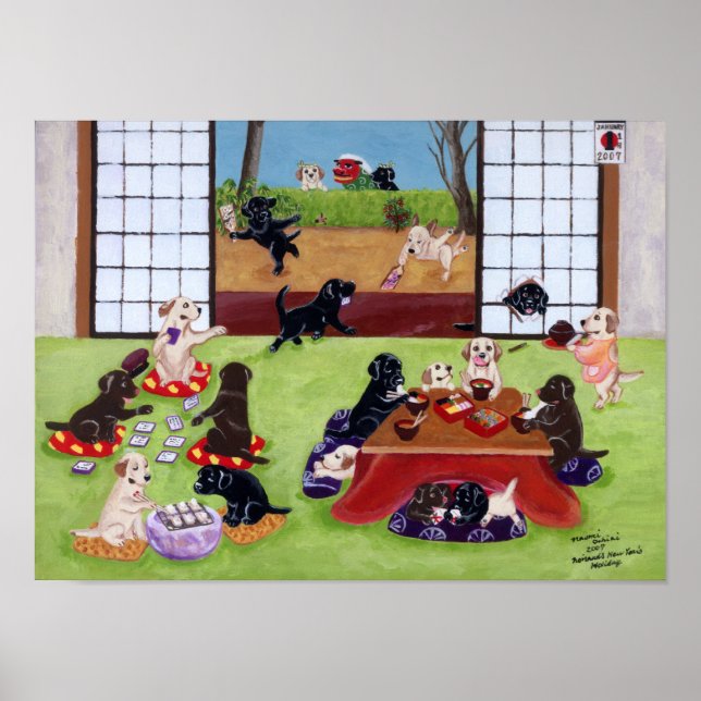 Poster Jour de l'An japonais Oeuvres d'art (Devant)
