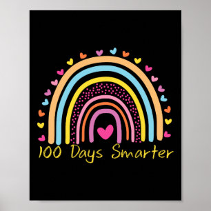 Poster Jour De L'École Enseignant 100 Jours Arc-En-Ciel S