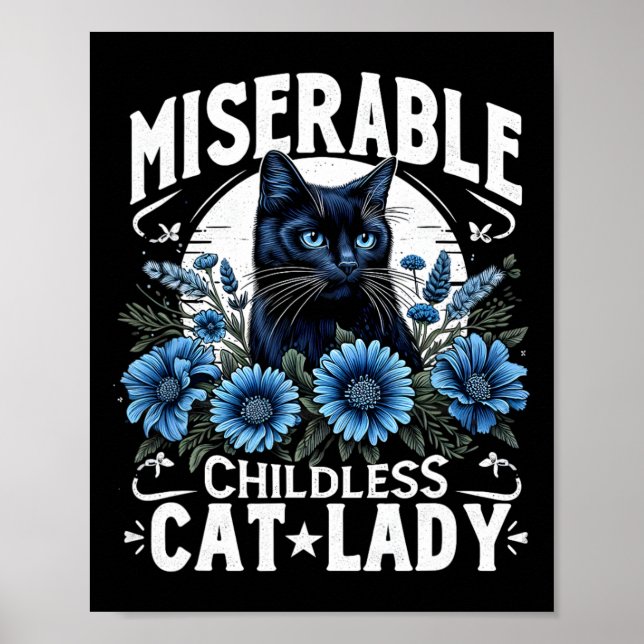 Poster Jour de l'élection Chat Dames Misérable Chat Enfan (Devant)