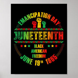 Poster Jour de l'Émancipation 19 juin 1865 M Noir