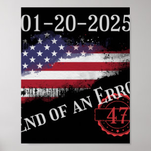 Poster Jour De L'Inauguration 20 Janvier 2025 Fin D'Une E