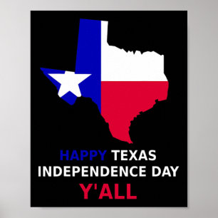 Poster Jour de l'indépendance du Texas