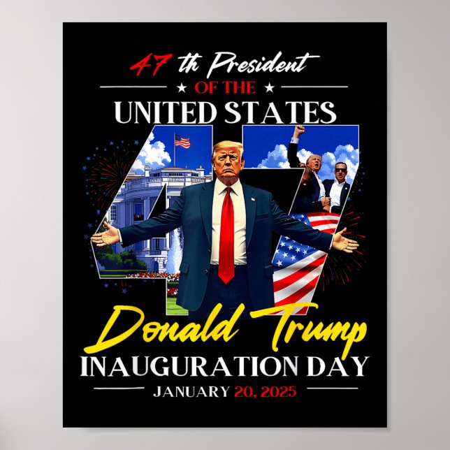 Poster Jour de l'investiture du président Donald Trump 20 (Devant)