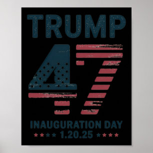 Poster Jour de l'investiture du président Trump 20 janvie