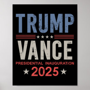 Poster Jour de l'investiture du président Trump Vance 202