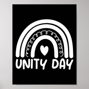 Poster Jour De L'Unité, Arrêtez D'Agresser Kindness S Ora