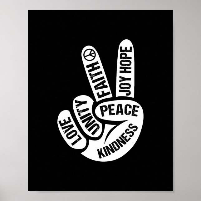 Poster Jour de l'Unité Orange Soyez gentil Anti-Intimidat (Devant)