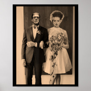 Poster Jour de mariage Dapper Frankenstein - Monster Hall