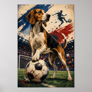 Poster Jour de match pour l'American Foxhound