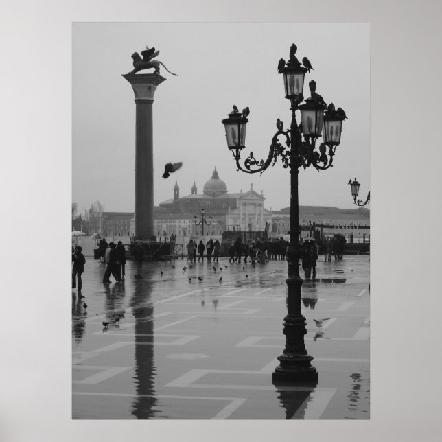 Poster Jour de pluie à Venise (Devant)
