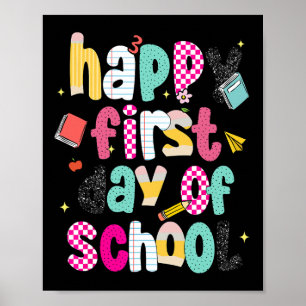 Poster Jour de rentrée Préparé et Heureux