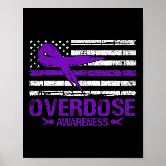 Poster Jour de sensibilisation à la surdose États-Unis Dr (Devant)
