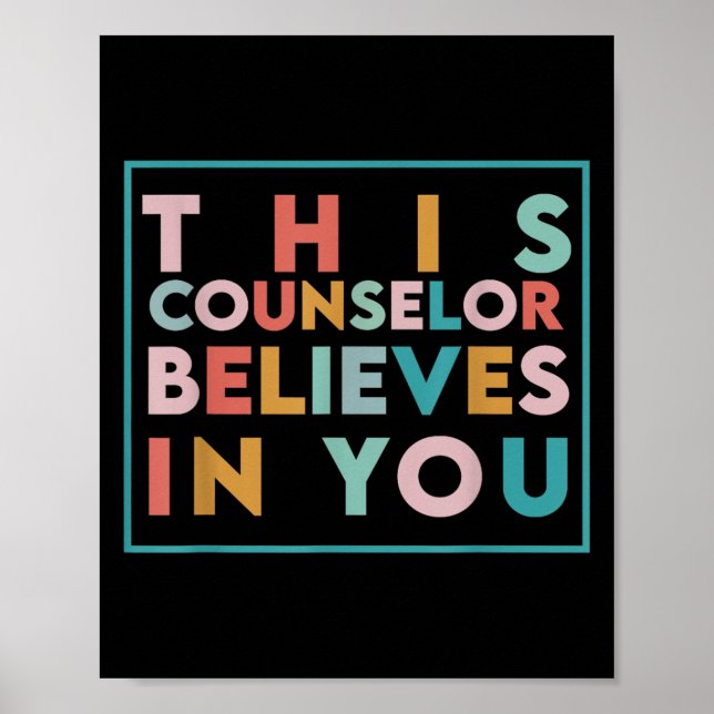 Poster Jour de test motivation Ce conseiller croit en moi (Devant)