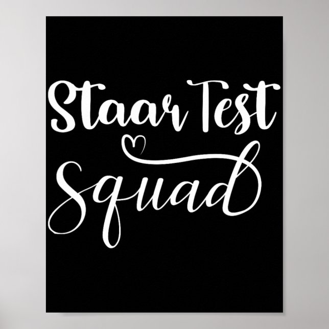 Poster Jour de test pour les enseignants amusants de l'éq (Devant)