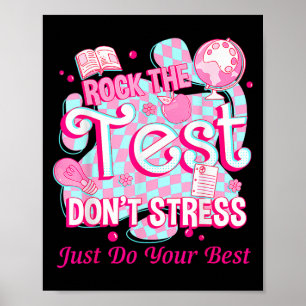 Poster Jour de test Rock The Test Motivation pour enseign