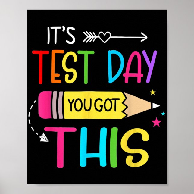 Poster Jour de test Vous Avez Ce Jour de test Enseignant  (Devant)