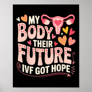 Poster Jour de transfert de FIV Grossesse de substitution
