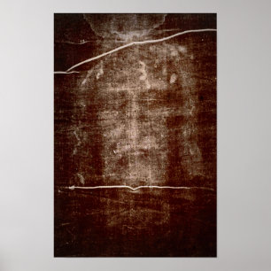 Poster Jour de Turin Visage de Jésus - Manto de Turin B