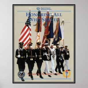 Poster Jour de vétérans vintage, 1997 -