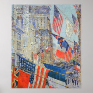 Poster Jour des Alliés, mai 1917 par Childe Hassam, Art V