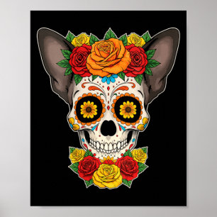 Poster Jour Des Femmes Des Âmes Morte Jour Crâne De Sucre